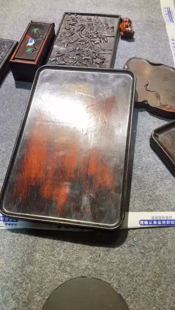 檀香紫檀（小叶紫檀）紫檀拆件雕刻板以直播间实物为准微瑕老物件