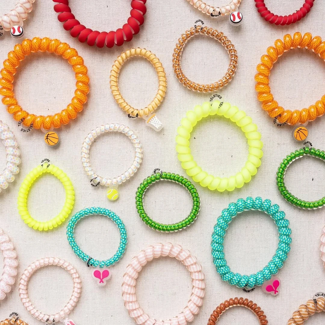 TELETIES【会员专享】美国电话线发圈欧美风高弹力发绳头绳扎头发