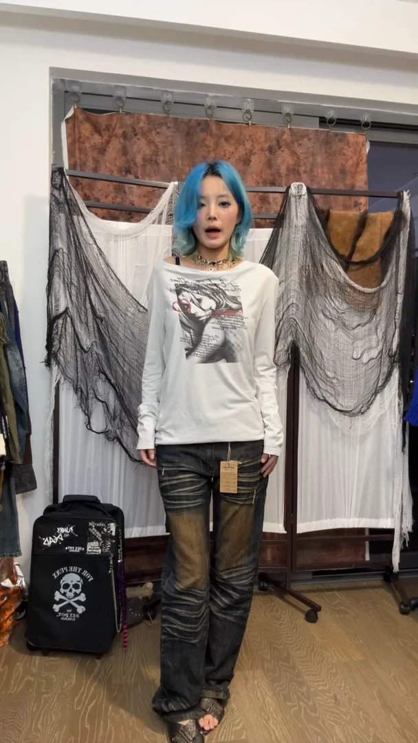 158  古着非全新 no退换。主播165 90斤