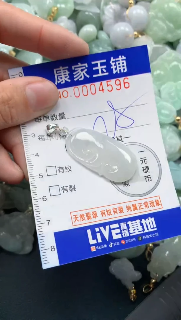 颈饰未镶嵌翡翠4596