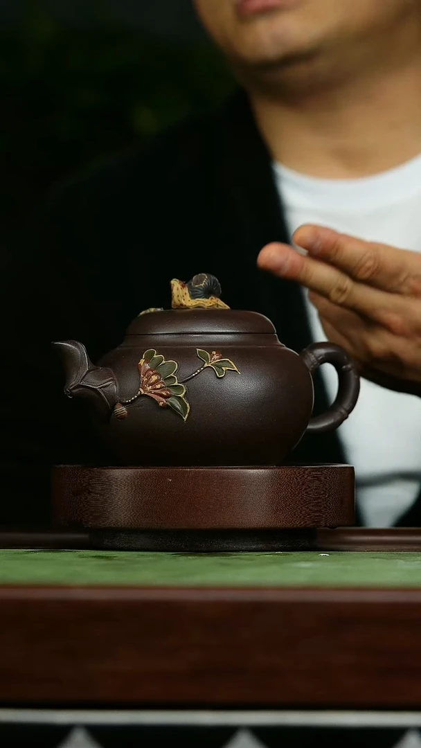 茶壶紫砂b83花器*陈玉兰