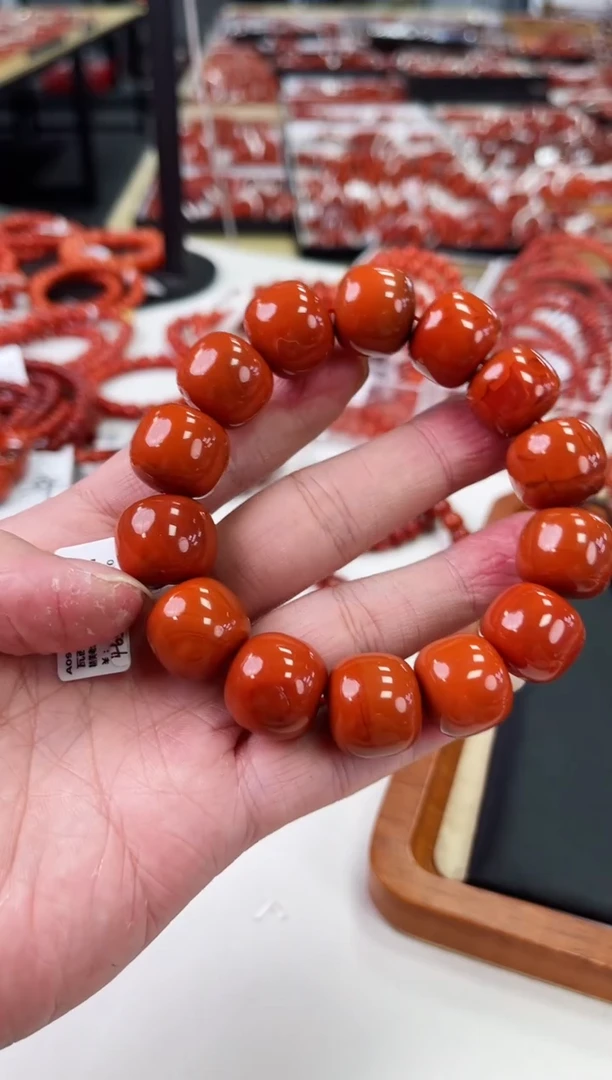【闪购商品】南红玛瑙瓦西老型手串17+未镶嵌一个/条