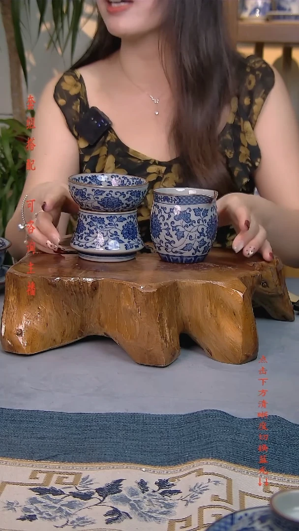 S****6简装家用款2件套 老陶泥开片纹陶瓷茶具