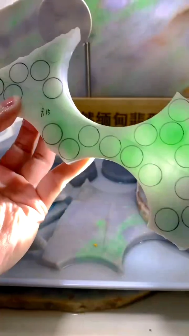 翡翠裸石翡翠散珠裸石天然缅甸翡翠A货405
