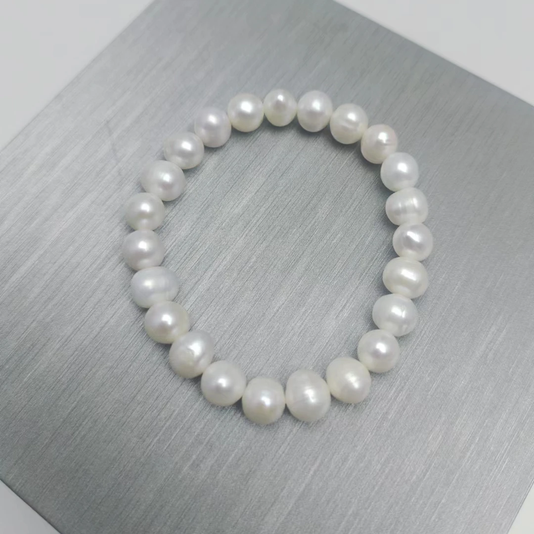 【搁浅】7-8MM天然淡水珍珠大点位强光手链轻奢百搭手串DSL00765