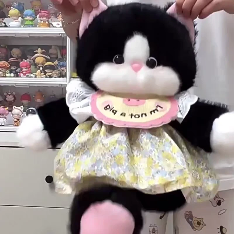 可爱柔软跑步跑跑小猫玩偶公仔毛绒玩具不娃娃生日礼物情人节礼