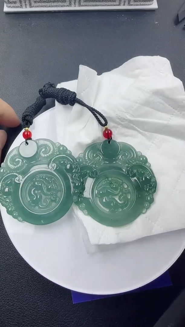 【闪购商品】翡翠颈饰未镶嵌三阳开泰多样性发其一