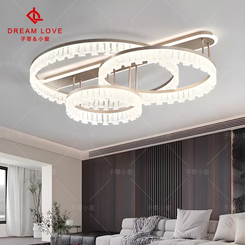 【子零小爱】（烟雨蒙蒙）吸顶灯卧室简约书房法式浪漫大气高级感餐厅