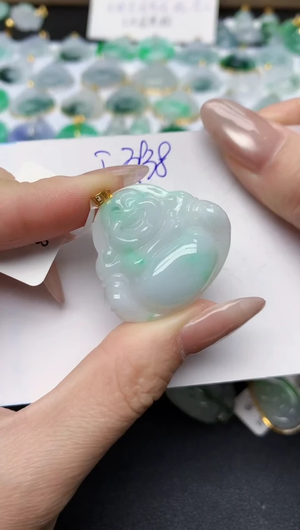 颈饰未镶嵌翡翠天然缅甸A货翡翠百元以上9元证书费自理