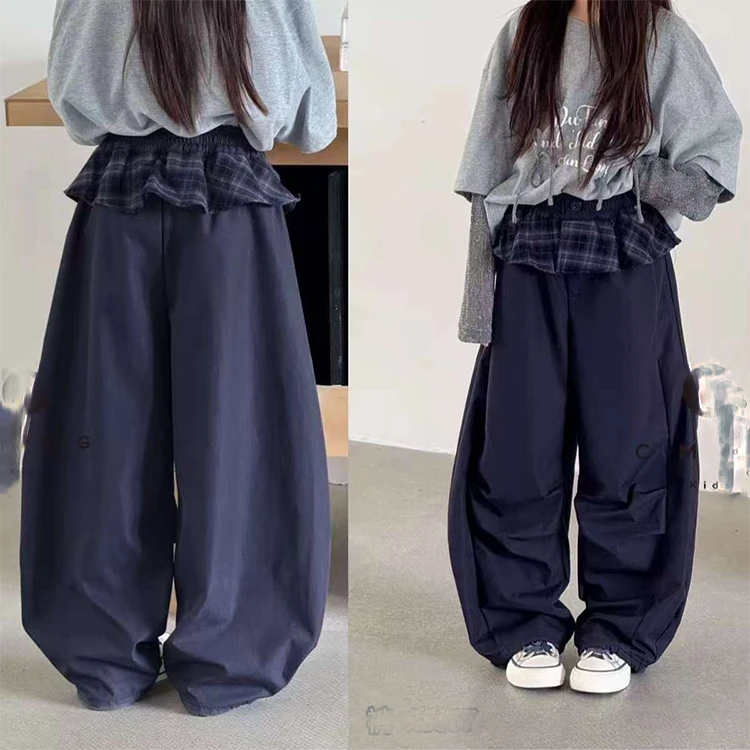 秋季新款花边裤女大童