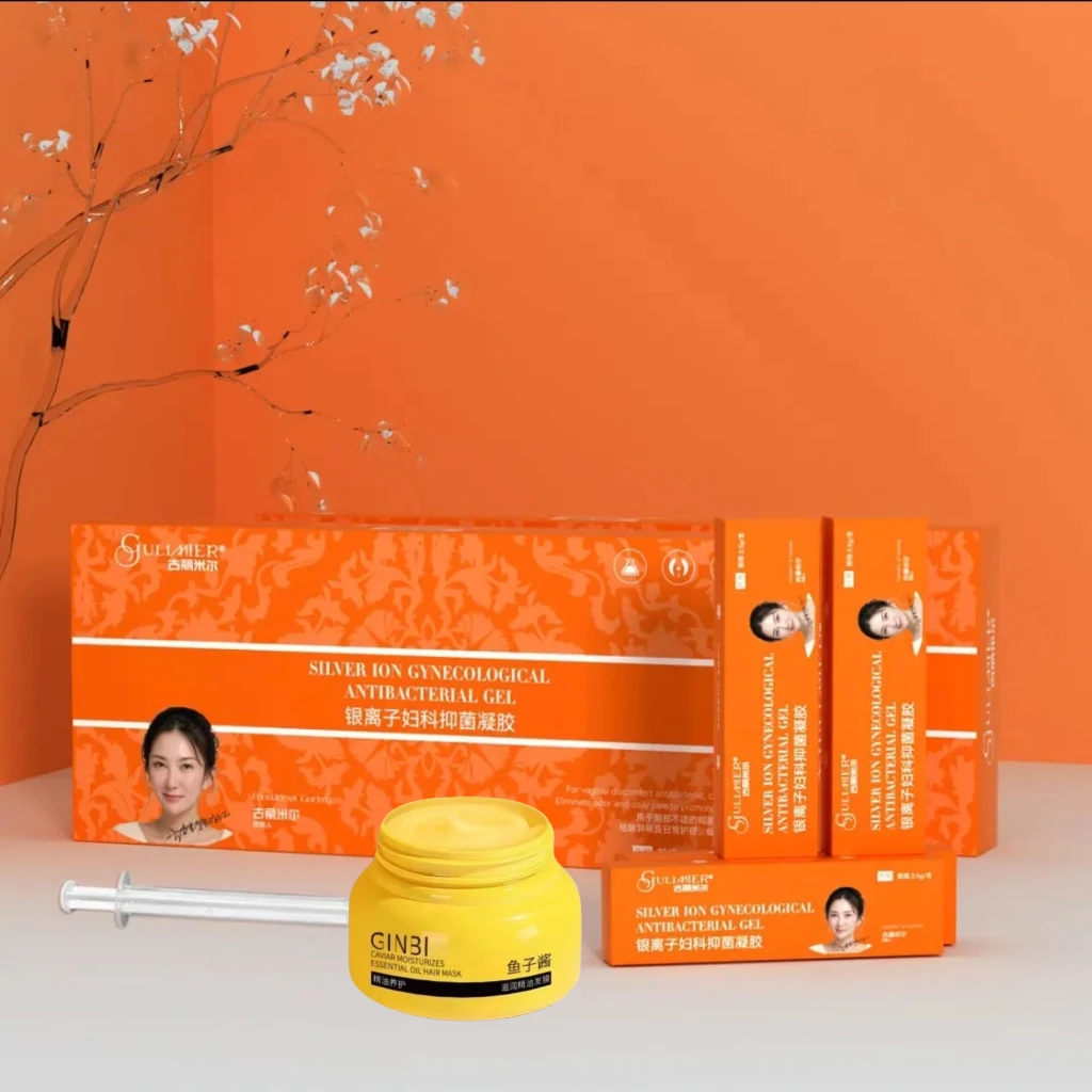 【包邮】GINBI鱼子酱滋润精油发膜+橘色套盒tailantguhar