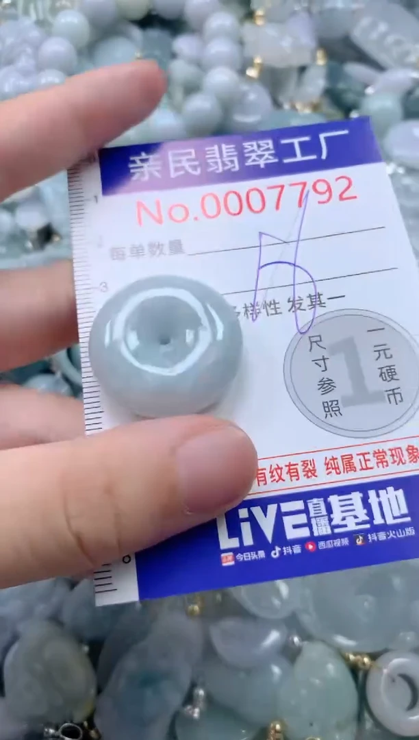 翡翠未镶嵌颈饰7792