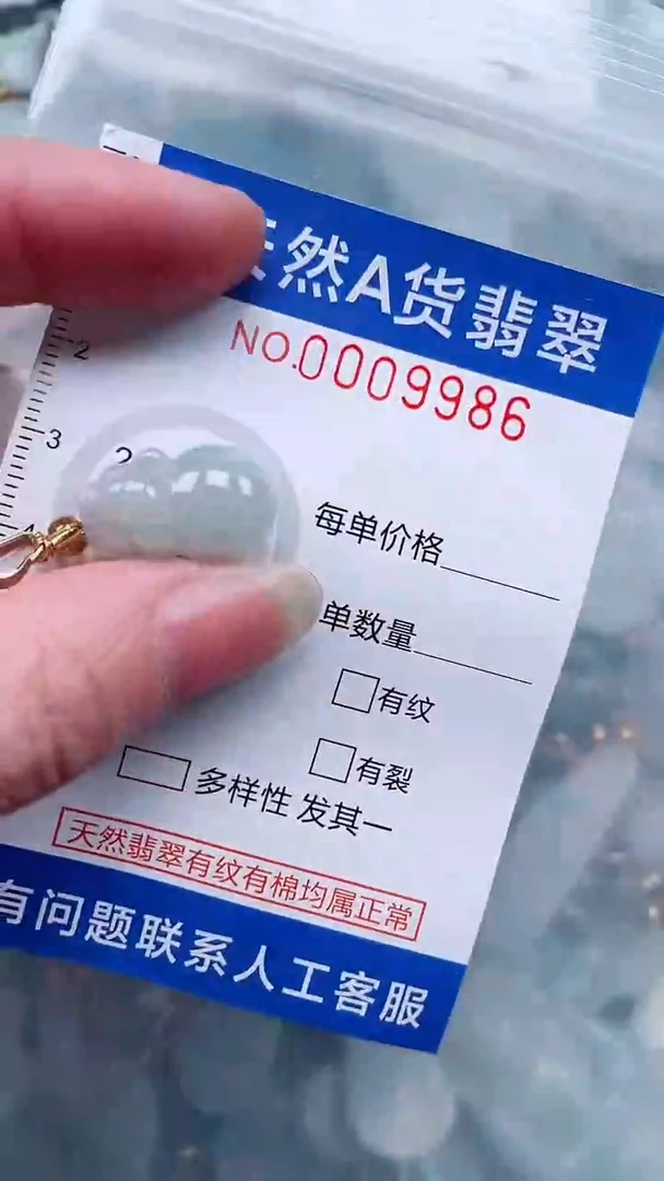 翡翠未镶嵌吊坠(不含链)1