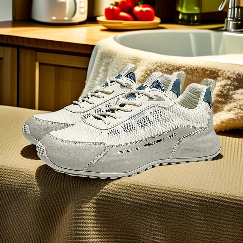 杜莎蕾奴男鞋单层网眼休闲时尚百搭轻夏季男士透气轻便运动鞋