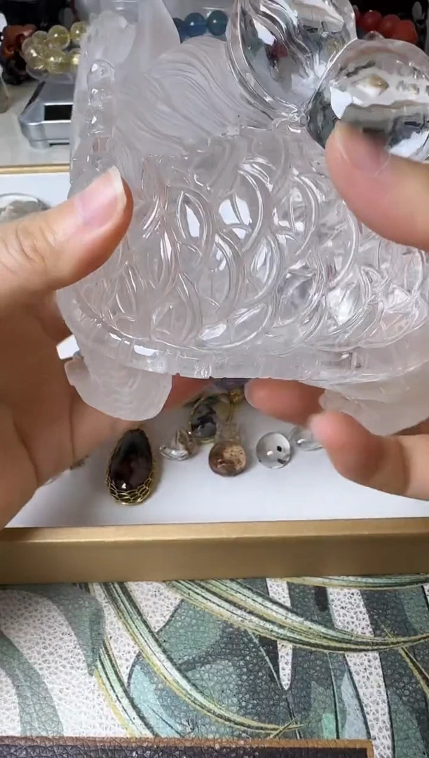 未镶嵌大型摆件（非配饰）水晶花*子付19次