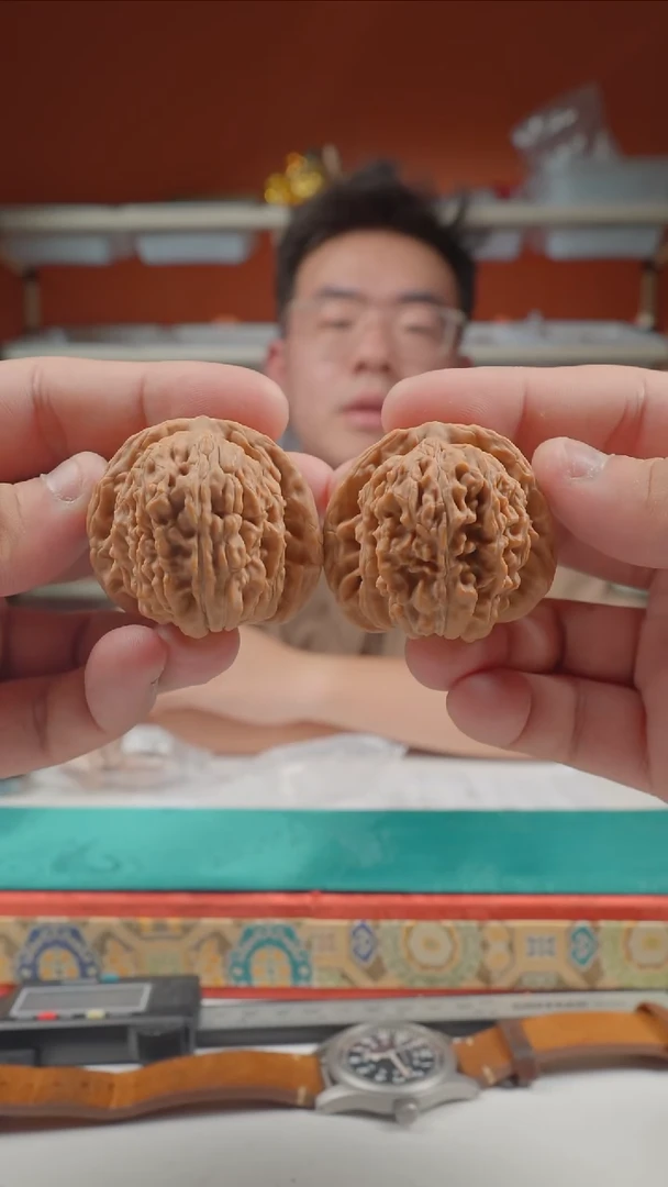 把件文玩核桃43mm蓟县楼-
