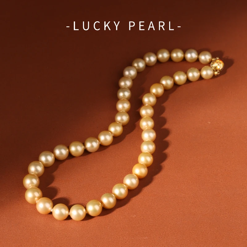 14K金 南洋金珠 【金瓯藏海】经典金珠满串10-12MM