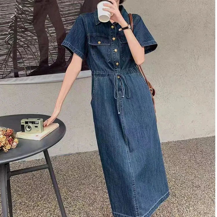 G牛仔连衣裙过款链接，默认瑕疵
