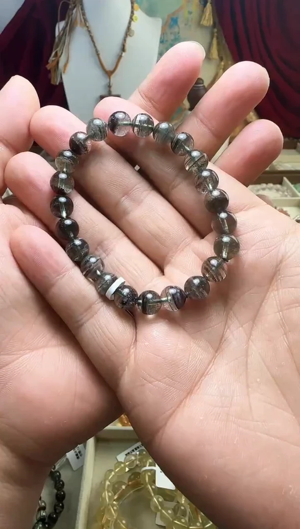 水晶手串未镶嵌绿幽灵