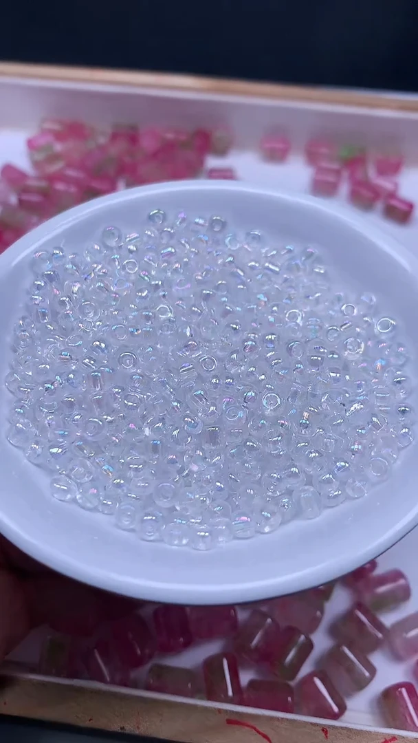 未镶嵌散珠玛瑙/玉髓E156 白色 大隔珠3*4mm100个8元