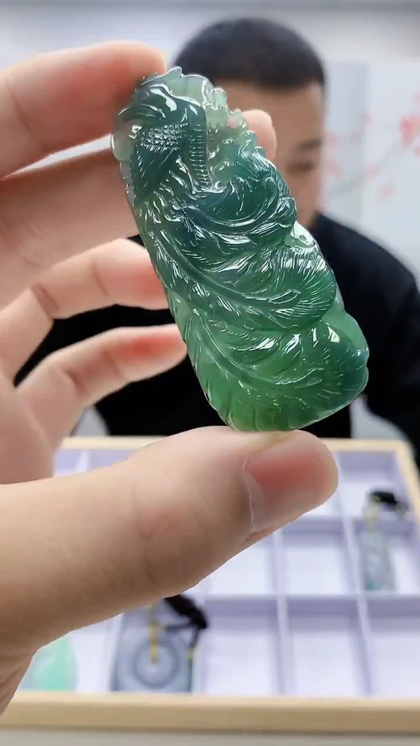 定制翡翠未镶嵌4898bb-毛货挂件127