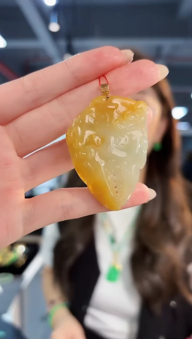 【闪购商品】翡翠颈饰18K金镶嵌缅料A货/支持复检/一件