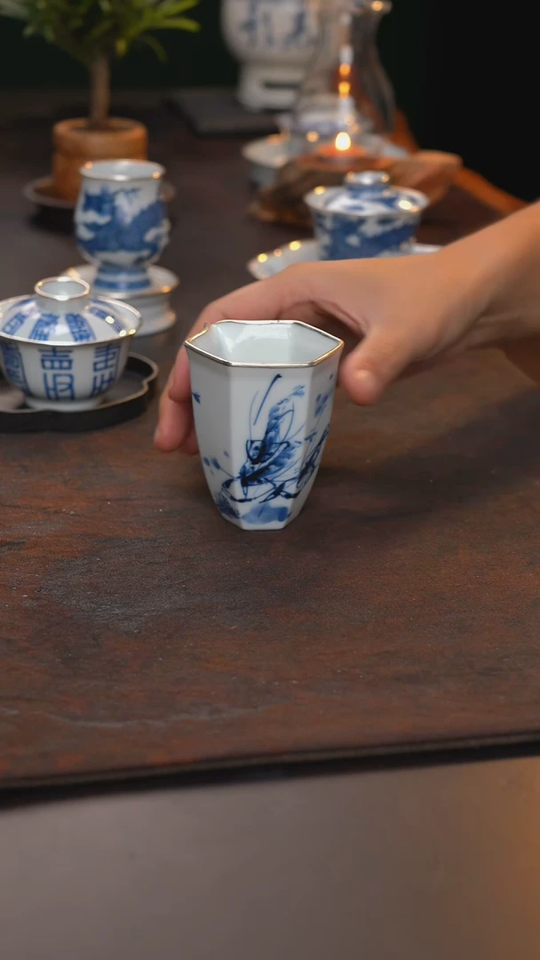 好*大虾公道杯包银口手绘