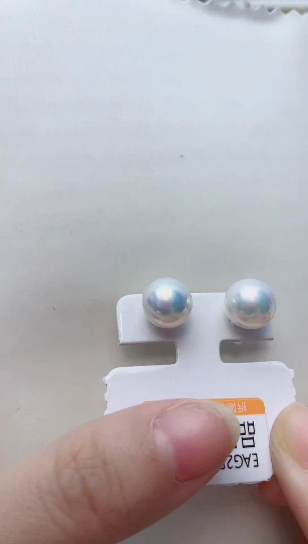 【闪购商品】淡水珍珠耳饰18K金镶嵌A115