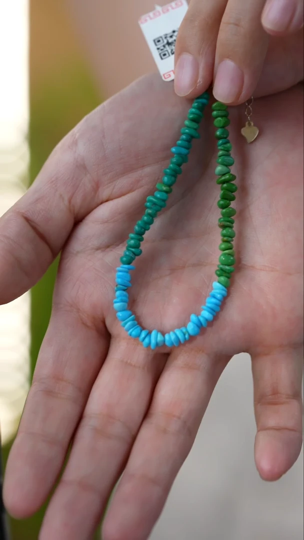 未镶嵌绿松石手链秒拍号10