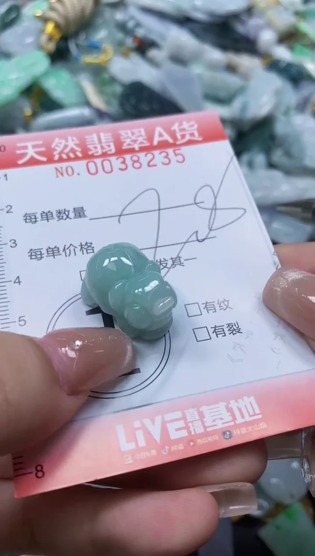 翡翠未镶嵌颈饰闪购0038235