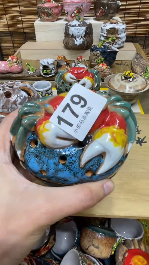 179精美粗陶手工柴烧