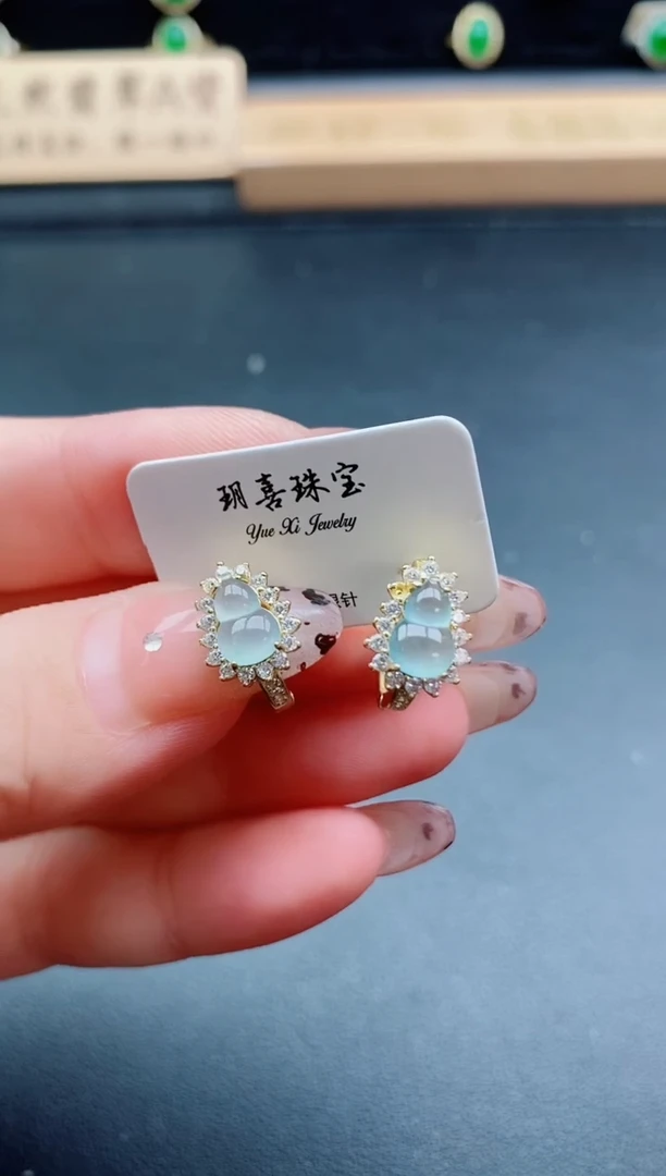 银S925镶嵌戒指翡翠1