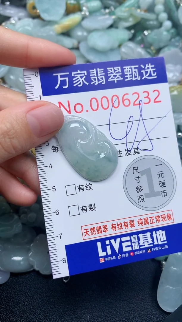 吊坠(不含链)未镶嵌翡翠6232