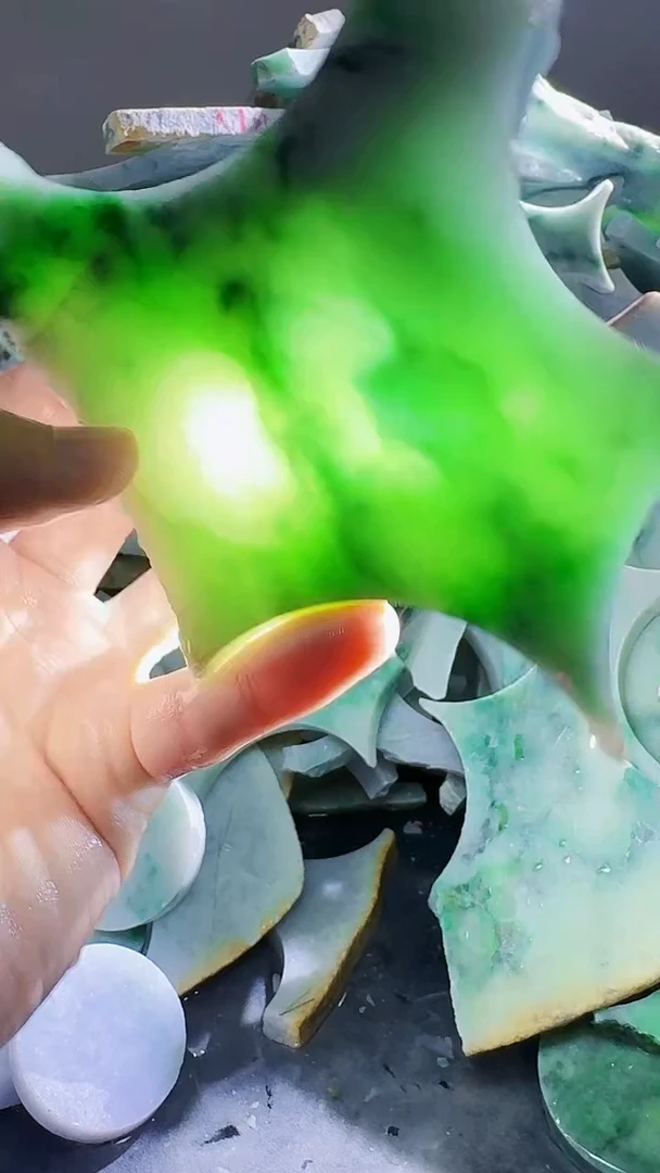 裸石翡翠缅甸翡翠A货文2561