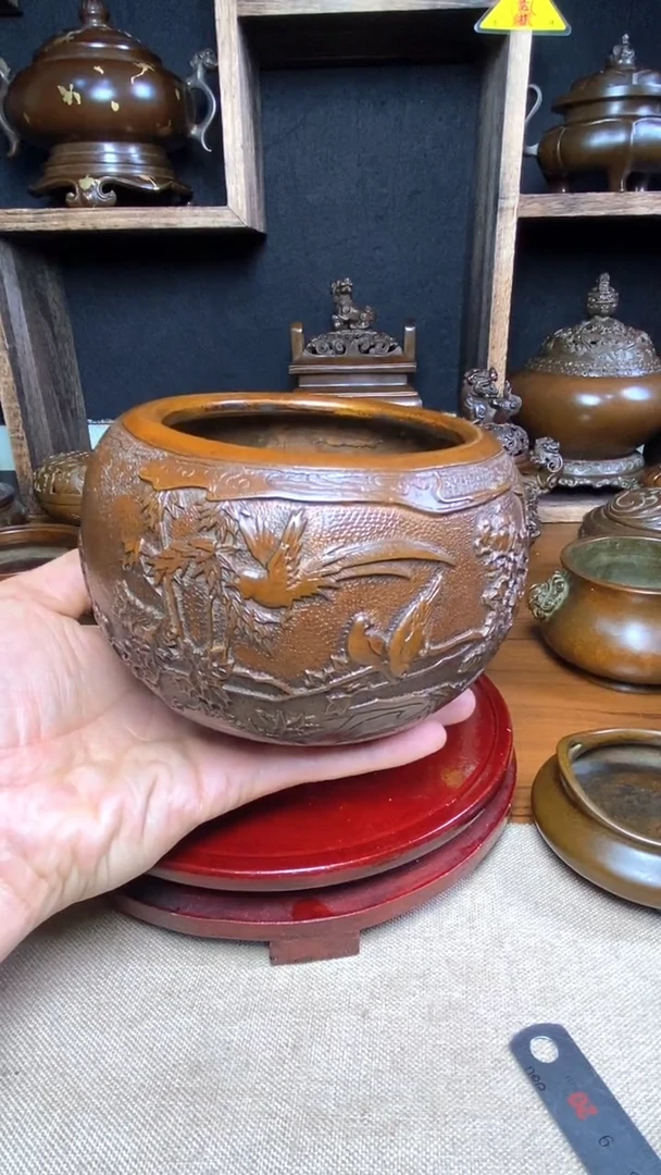 【闪购商品】苏工 普工精品铜 摆件熏香炉/摆件