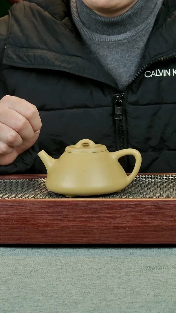 茶壶紫砂全手工子冶石瓢本绿泥230cc