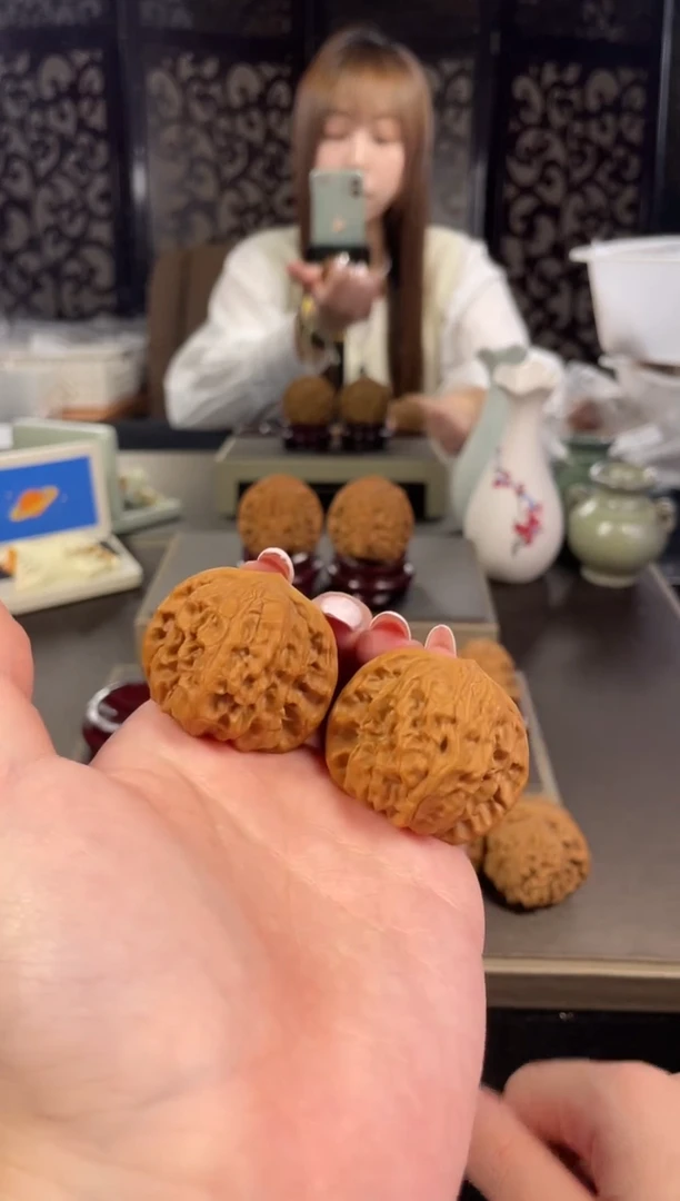 【闪购商品】文玩核桃把件野狼39尺-34