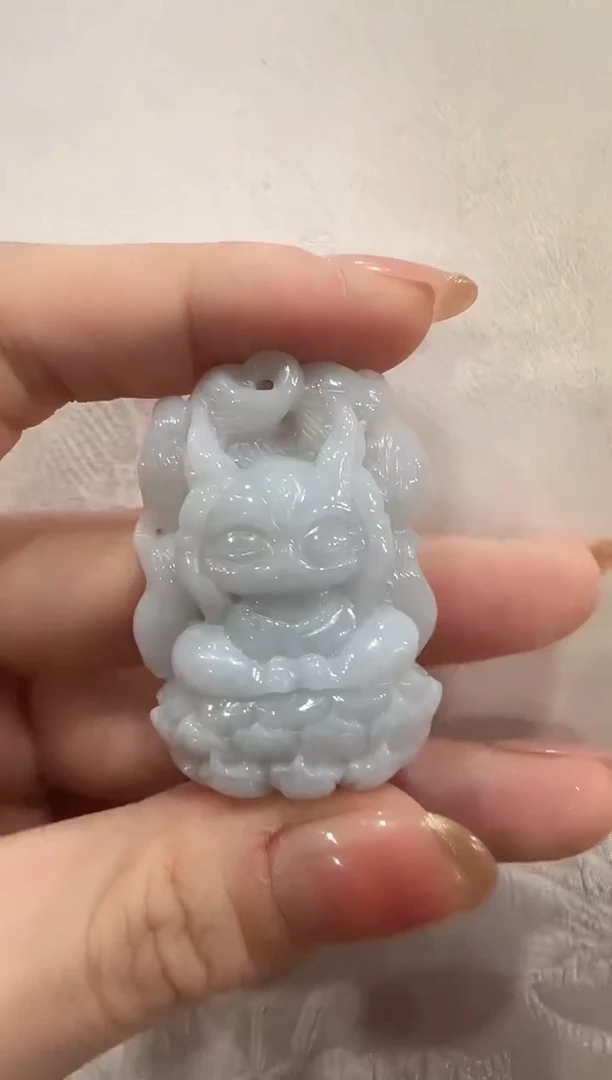 翡翠未镶嵌颈饰国风不听