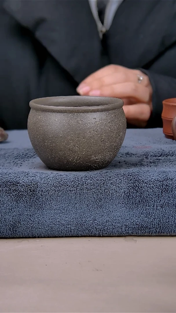 【闪购商品】紫砂茶壶蟹壳清杯子200