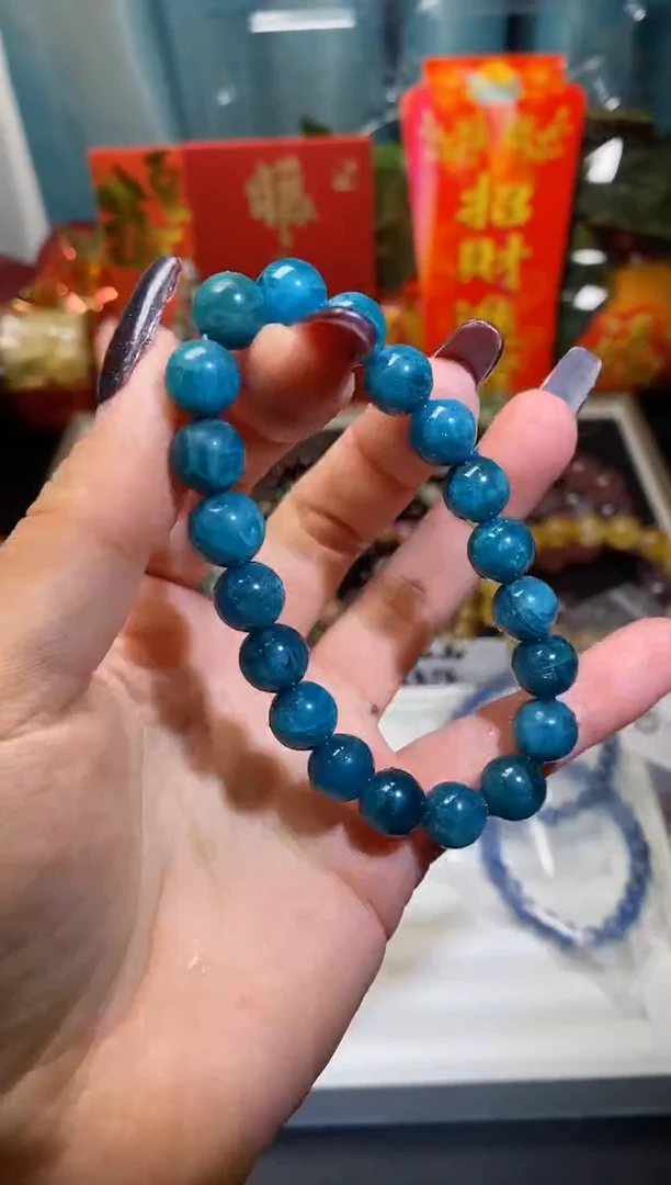 【闪购商品】水晶手串未镶嵌蓝磷灰019