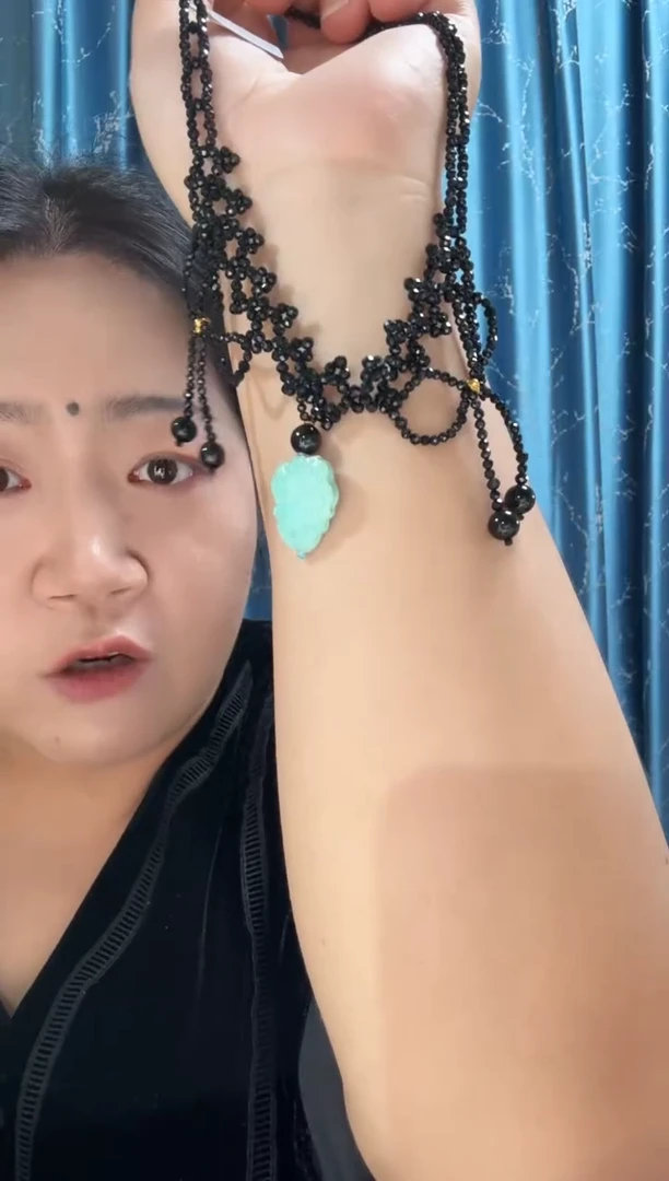 未镶嵌绿松石颈饰绿松石项链