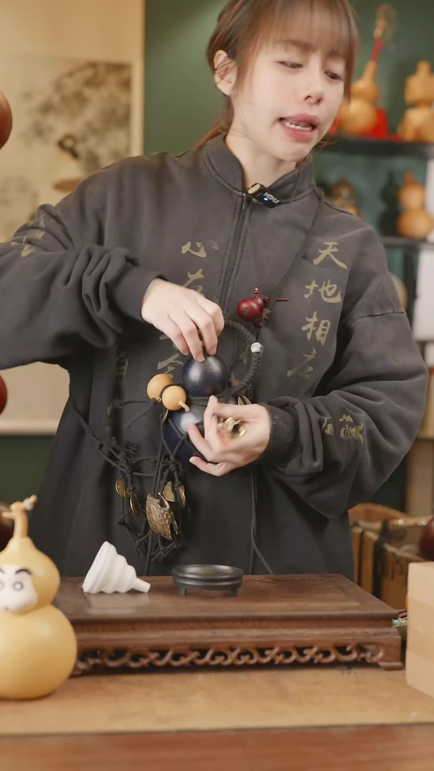 【闪购商品】136号精品天然大漆工艺防渗内胆酒葫芦~