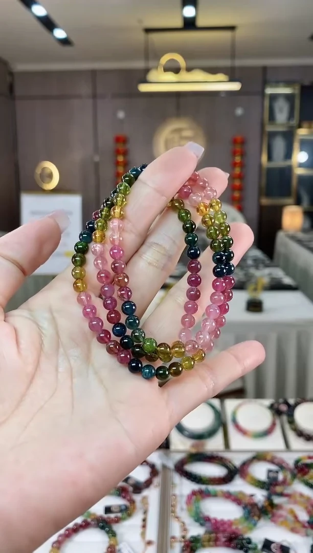 【闪购商品】碧玺三圈手串未镶嵌（多样性发一条）hon