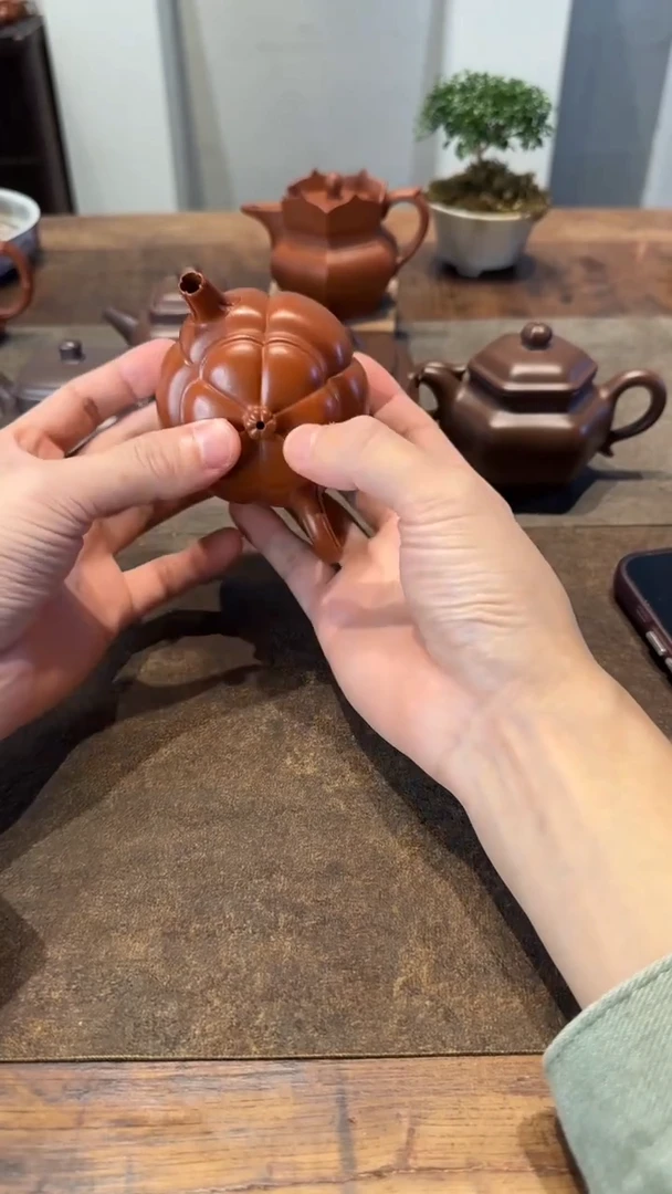 茶壶紫砂不*晚朱泥繁花