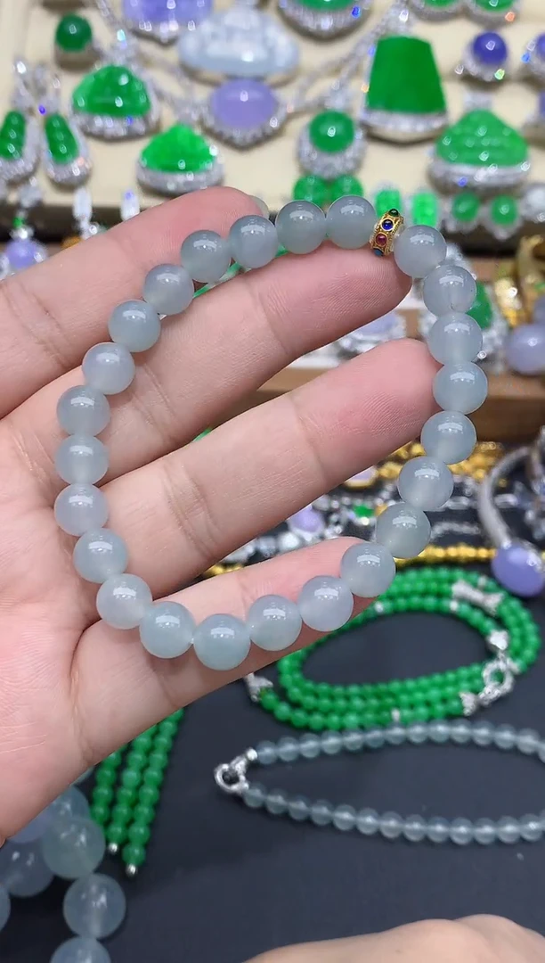 未镶嵌手链翡翠308-春日珠宝