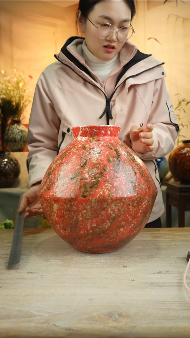 高35口13陶瓷花器