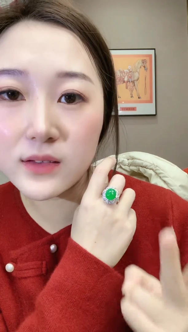 【闪购商品】翡翠戒指18K金镶嵌B103  多样性一件发货