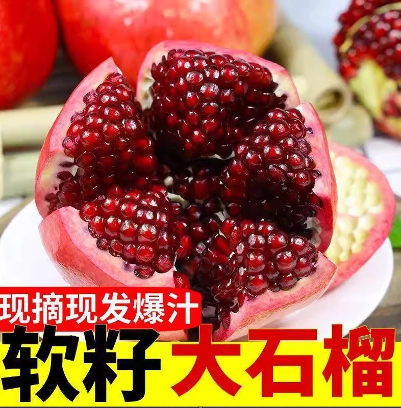 正宗会理突尼斯软籽石榴整箱5/9斤爆甜多汁新鲜应季水果坏果包赔
