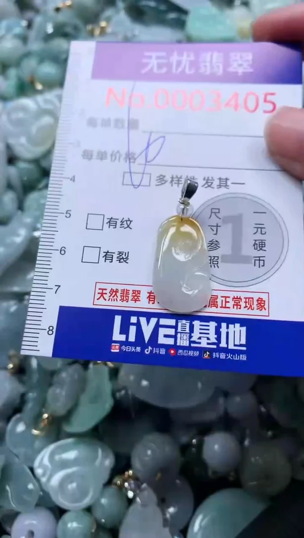 颈饰未镶嵌翡翠3405