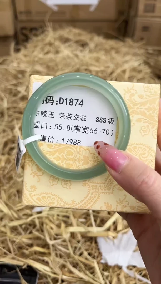 未镶嵌手镯石英质玉D1874